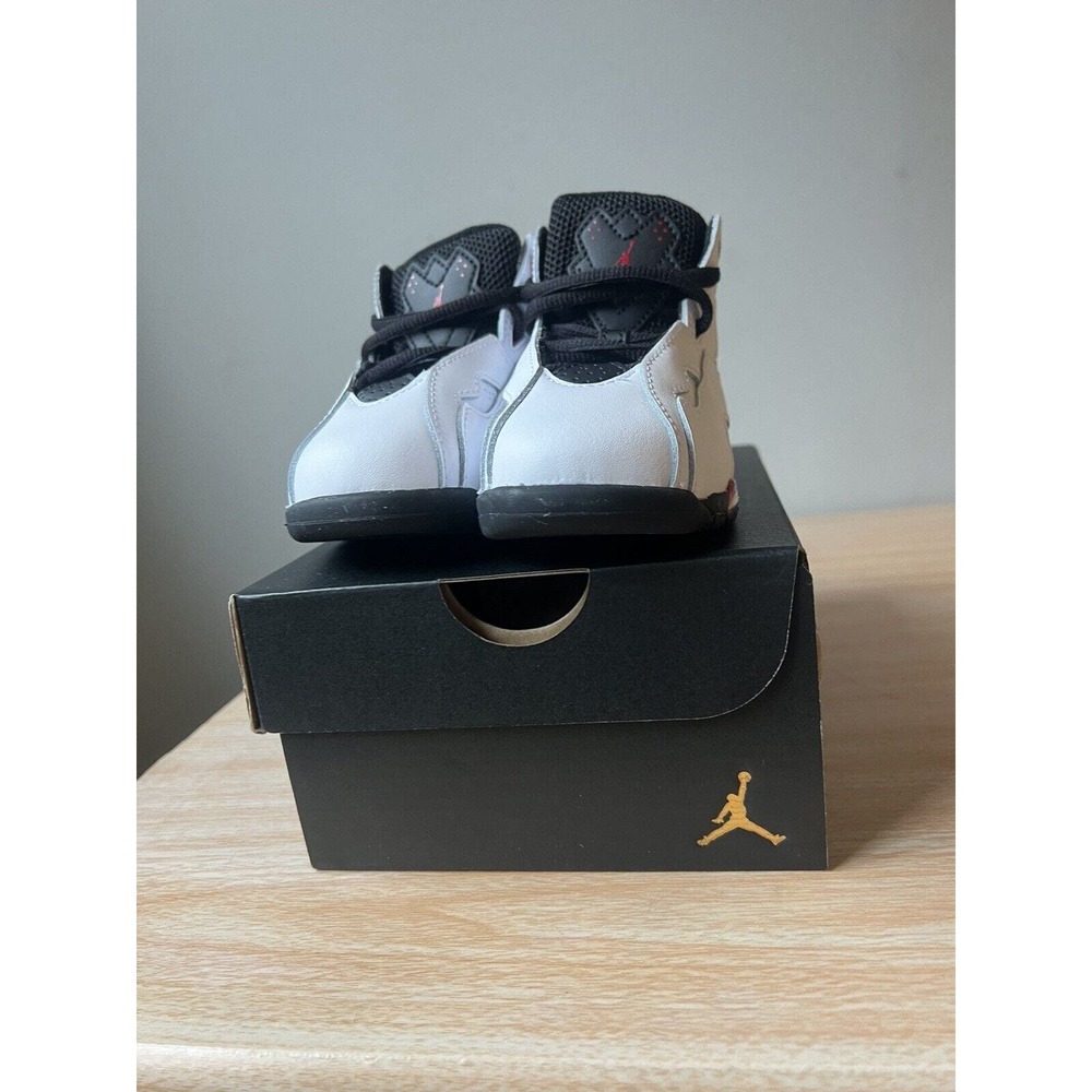 Toddler's Jordan True Flight White/Black-Varsity Red (343797 100) choose your sz - Picture 3 of 10